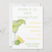 Invitation pour une soirée cocktail Margarita à l' (Devant)