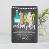 Invitation pour une soirée cocktail rétro (Debout devant)