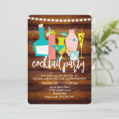 Invitation pour une soirée cocktail rétro (Debout devant)