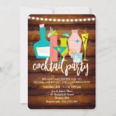 Invitation pour une soirée cocktail rétro (Devant)