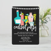Invitation pour une soirée cocktail rétro (Debout devant)
