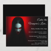 Invitation pour une soirée costumée Halloween de l (Devant / Derrière)