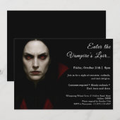 Invitation pour une soirée costumée Halloween de l (Devant / Derrière)