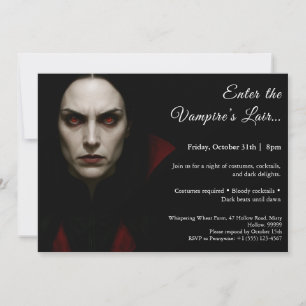 Invitation pour une soirée costumée Halloween de l