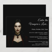 Invitation pour une soirée costumée Halloween de l (Devant / Derrière)