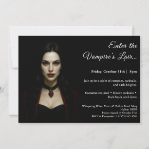 Invitation pour une soirée costumée Halloween de l
