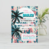 Invitation pour une soirée d'anniversaire à Miami  (Debout devant)