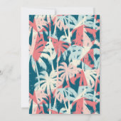 Invitation pour une soirée d'anniversaire à Miami  (Dos)