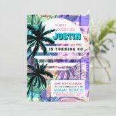 Invitation pour une soirée d'anniversaire à Miami  (Debout devant)
