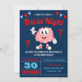 Invitation pour une soirée d'anniversaire avec qui (Devant)