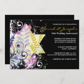 Invitation pour une soirée d'anniversaire de maria (Devant / Derrière)