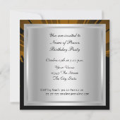 Invitation pour une soirée d'anniversaire Disco Re (Dos)