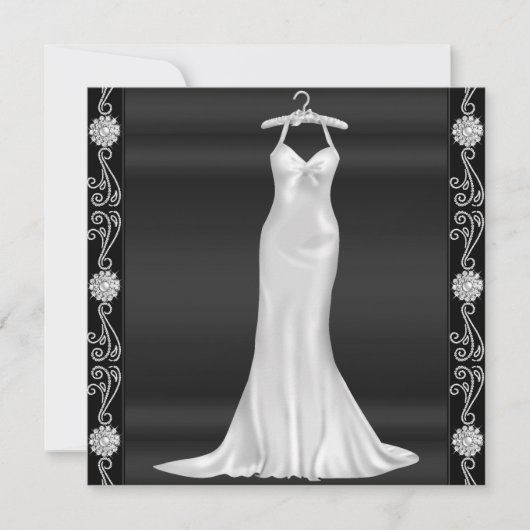 Invitation pour une soirée d'anniversaire en robe (Devant)