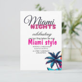 Invitation pour une soirée d'anniversaire Miami Ni (Debout devant)
