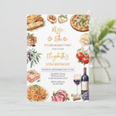 Invitation pour une soirée d'anniversaire pizza et (Debout devant)