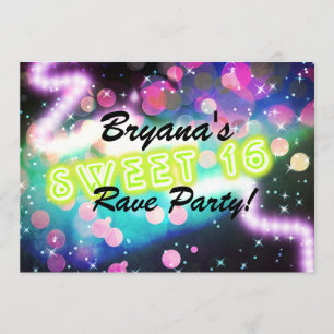 Invitation pour une soirée d'anniversaire Sweet 16
