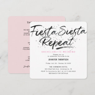 Invitation pour une soirée de Bachelorette Fiesta 