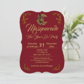 Invitation pour une soirée de bal masqué (Debout devant)
