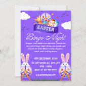Invitation pour une soirée de bingo de Pâques illu (Devant)