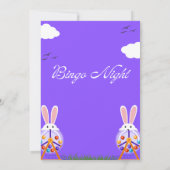 Invitation pour une soirée de bingo de Pâques illu (Dos)