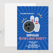 Invitation pour une soirée de bowling 4 (Devant / Derrière)
