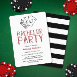 Invitation pour une soirée de casino moderne pour<br><div class="desc">Célébrez dans le style avec ces invitations tendance pour enterrement de vie de garçon. Le design est facile à personnaliser avec vos propres mots et votre famille et vos amis seront ravis lorsqu'ils recevront ces invitations de fête fabuleuses.</div>