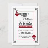 Invitation pour une soirée de casino moderne pour  (Devant)