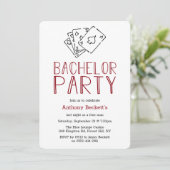 Invitation pour une soirée de casino moderne pour (Debout devant)