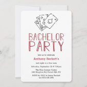 Invitation pour une soirée de casino moderne pour (Devant)