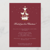 Invitation pour une soirée de chants de Noël avec  (Devant)