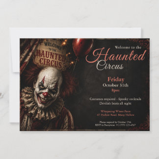 Invitation pour une soirée de costumes d'Halloween