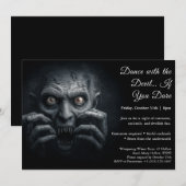 Invitation pour une soirée de costumes d'Halloween (Devant / Derrière)