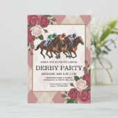 Invitation pour une soirée de Derby de course de c (Debout devant)