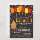 Invitation pour une soirée de dîner Hibachi (Devant)