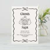 Invitation pour une soirée de doodle de la nuit de (Debout devant)