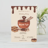 Invitation pour une soirée de fondue au chocolat – (Debout devant)