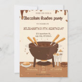 Invitation pour une soirée de fondue pour les amou (Devant)