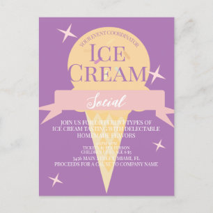 Invitation pour une Soirée de Glace Amusante Flye