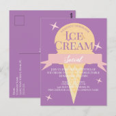  Invitation pour une Soirée de Glace Amusante Flye (Devant / Derrière)