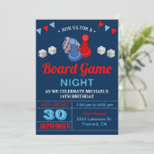 Invitation pour une soirée de jeux de société mode (Debout devant)