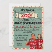 Invitation pour une soirée de Noël au pull moche r (Devant)