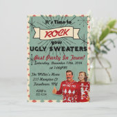 Invitation pour une soirée de Noël au pull moche r (Debout devant)