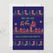 Invitation pour une soirée de Noël avec un pull mo (Devant)