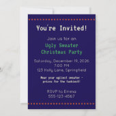 Invitation pour une soirée de Noël avec un pull mo (Dos)