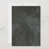 Invitation pour une Soirée de Noël Étoilée Noire e (Dos)