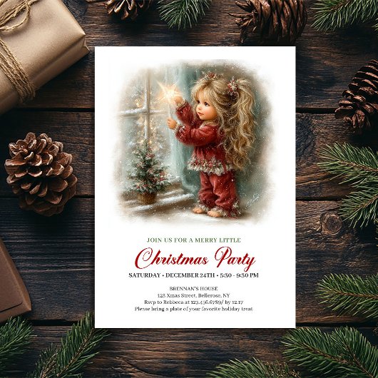 Invitation pour une Soirée de Noël - Illustration