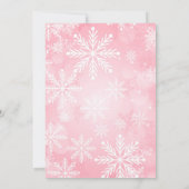 Invitation pour une soirée de Noël rose  (Dos)