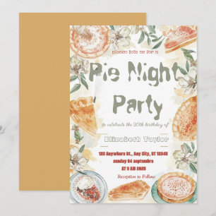 Invitation pour une soirée de partage de tartes – 