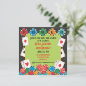 Invitation pour une soirée de poker et de jeux d'a (Debout devant)