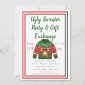 Invitation pour une soirée de pulls moches et écha (Devant)